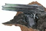 Gemmy, Emerald-Green Vivianite Crystal Cluster - Brazil #218175-1